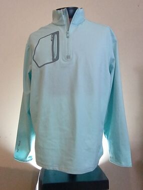 RLX Ralph Lauren Golf 1/4 Zip Luxury Jersey Soft Aqua (Mint) - NWT XL $148
